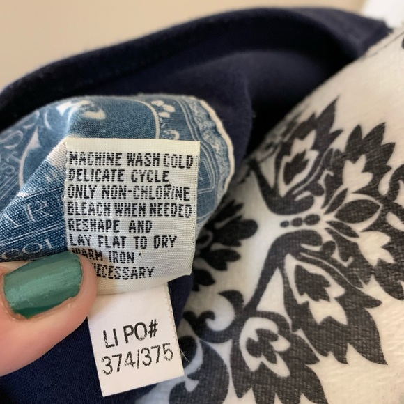 Pushers West Indies, women’s short sleeved, navy sailing shirt, size Lg. - Picture 9 of 11